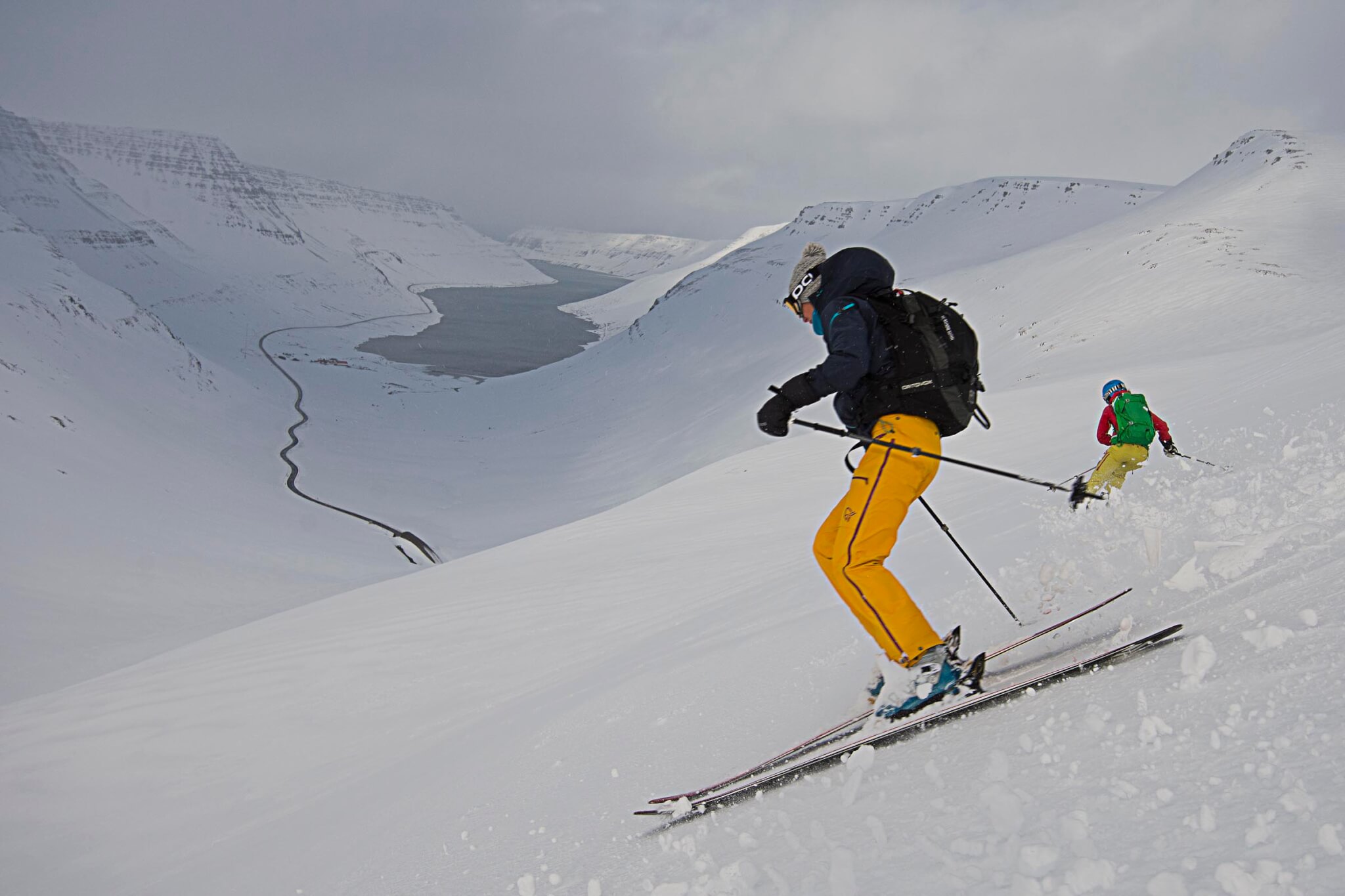Skitour Abfahrt Westfjorde