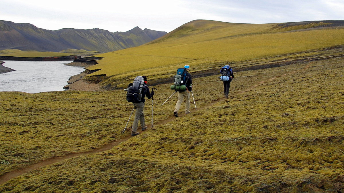 Wandern im Hochland von Island